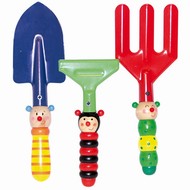 Tuingereedschapset van 3 o.a. hark, schep