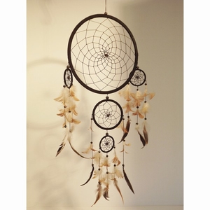 Dreamcatcher / Dromenvanger 25 cm Zwart