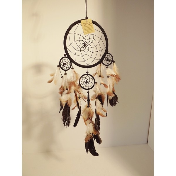 Dreamcatcher / Dromenvanger 16 cm Zwart