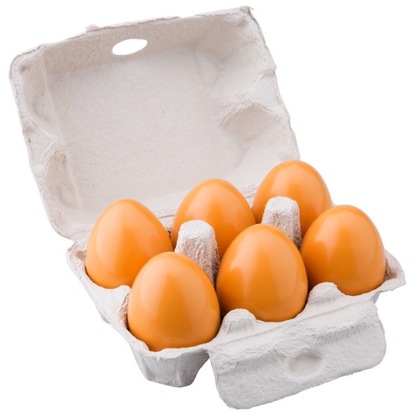 Speelgoed eieren in eierdoosje - 6 stuks- New Classic Toys