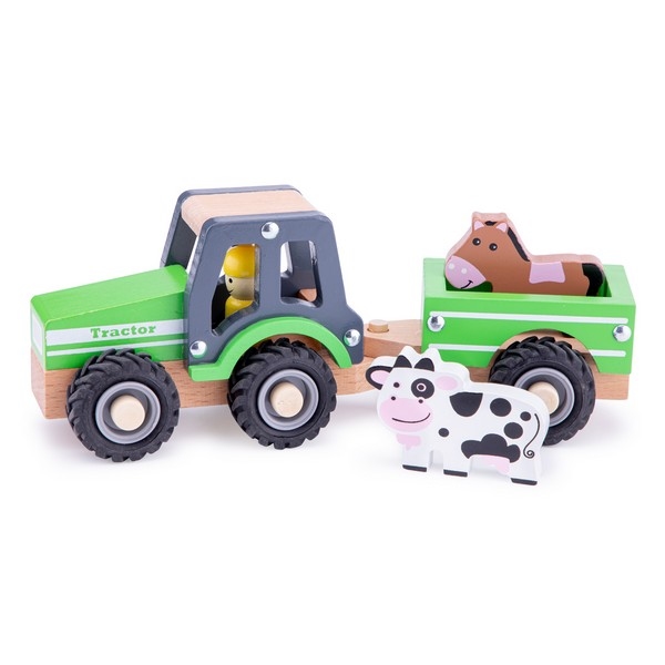 Tractor met aanhanger en speelfiguren - Dieren
