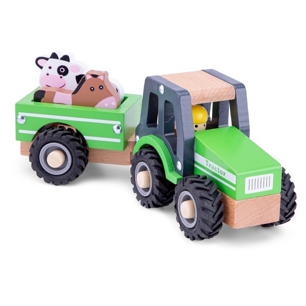 Tractor met aanhanger en speelfiguren - Dieren