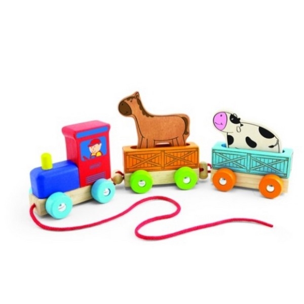 Train Farm Animals Pintoy