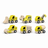 Auto set 6 stuks (Bouwvoertuigen) Viga Toys