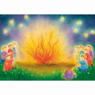 Oliepastelkaart Sint-Jansvuur - per 10 stuks