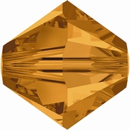 Swarovski Beads 4 mm Xilion Topaz 203 zakje ! 96 stuks