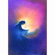 Oliepastelkaart Maria met kind per 10 stuks