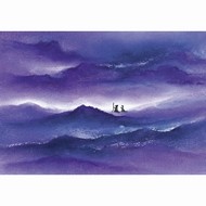 Oliepastelkaart Jozef en Maria op weg 10 stuks