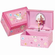 Byouxmuziekdoos Roze 1 ballerina