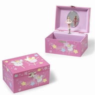 Byouxmuziekdoos Roze 2 ballerina