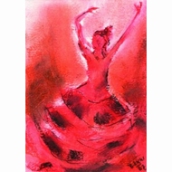 Oliepastelkaart Spaanse Dans per 10 stuks